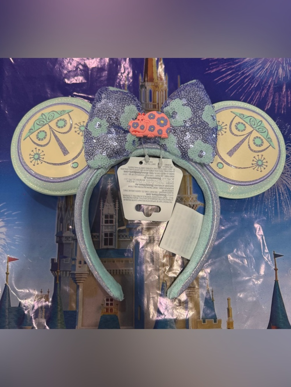 Disney Parks It’s A Small World Hippo 2026 Minnie Ears Headband